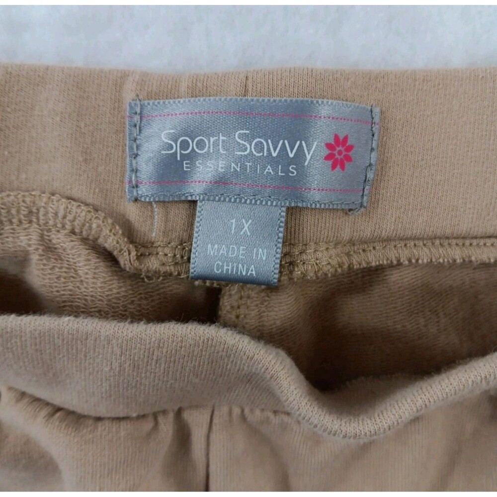 Sport Savvy Essentials Shorts Women's Size 1X Tan * - Picture 6 of 6